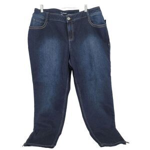 Lane‎ Bryant 18 Blue Jeans Skinny Ankle Super Stretch  NWT Work Retro Festival